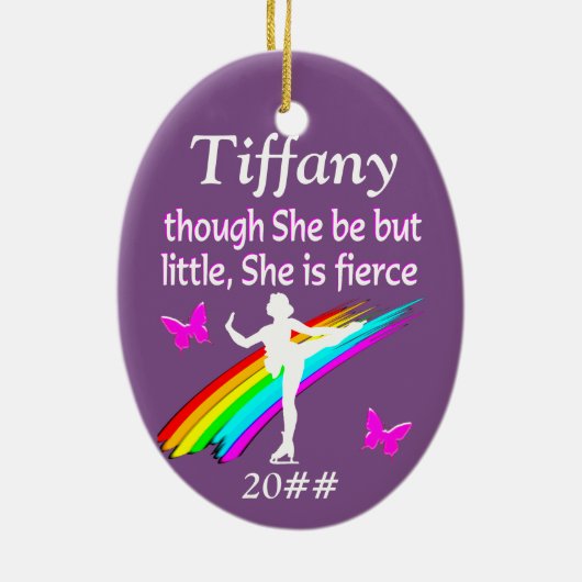  PAARSE GEPERSONALISEERDE SCHAATSEN ORNAMENT (Achterkant)