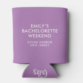 Paarse gepersonaliseerde team bruid Koelbox Blikjeskoeler (Achterkant)