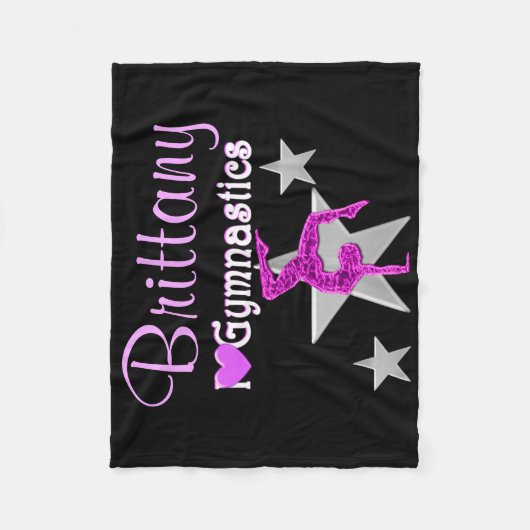  PAARSE GEPERSONALISEERDE TURNDEKEN FLEECE DEKEN (Voorkant)