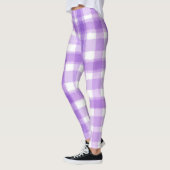 Paarse gepleisterde pastel leggings (Links)