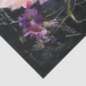 Paarse Geranium Bloem Decoupage Tissuepapier (Detail)