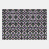 Paarse Geranium bloemen vermenigvuldigd gepersonal Inpakpapier Vel (Voorkant 3)