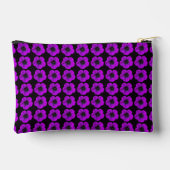 Paarse Geranium Floral Pattern op Black Etui (Achterkant)