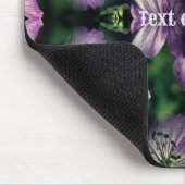 Paarse Geranium Flower Art Vermenigvuldigd Geperso Muismat (Hoek)