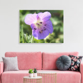 Paarse Geranium Flower op Canvas Afdruk (Insitu (Woonkamer))