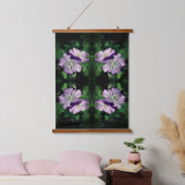 Paarse Geranium Flowers Abstract Hangend Wandkleed (Slaapkamer)