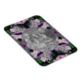 Paarse Geranium Flowers Lijst Uw foto toevoegen Magneet (Rechterzijde)