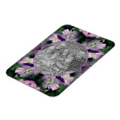 Paarse Geranium Flowers Lijst Uw foto toevoegen Magneet (Linkerzijde)