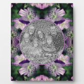 Paarse Geranium Flowers Voeg je foto toe Fotoplaat (Voorkant)