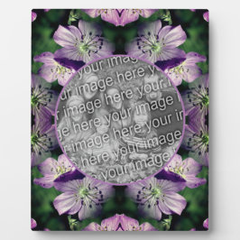 Paarse Geranium Flowers Voeg je foto toe Fotoplaat