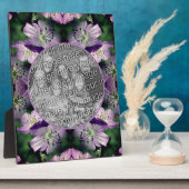 Paarse Geranium Flowers Voeg je foto toe Fotoplaat (Zijkant)