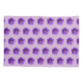 Paarse Geraniumventilator naadloos patroon op Kussensloop (Achterkant)