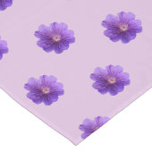 Paarse Geraniumventilator naadloos patroon op Lange Tafelloper (Hoek)