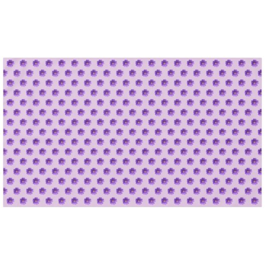 Paarse Geraniumventilator naadloos patroon op Tafelkleed (Voorkant (Horizontaal))