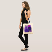 Paarse Gerbera Daisy Flowers Art Canvas tassen (Voorkant (model))