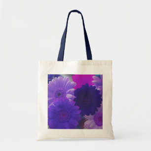 Paarse Gerbera Daisy Flowers Art Canvas tassen