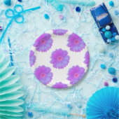 Paarse gerbera daisy papieren bordje (Feest)