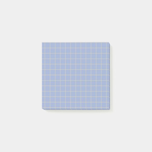 Paarse geruit patroon Stijlvol rasterontwerp Post-it® Notes (Voorkant)