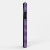 Paarse geruite achtergrond Case-Mate iPhone case (Achterkant/rechts)