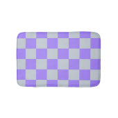 Paarse geruite ginghpatroon badmat (Voorkant)