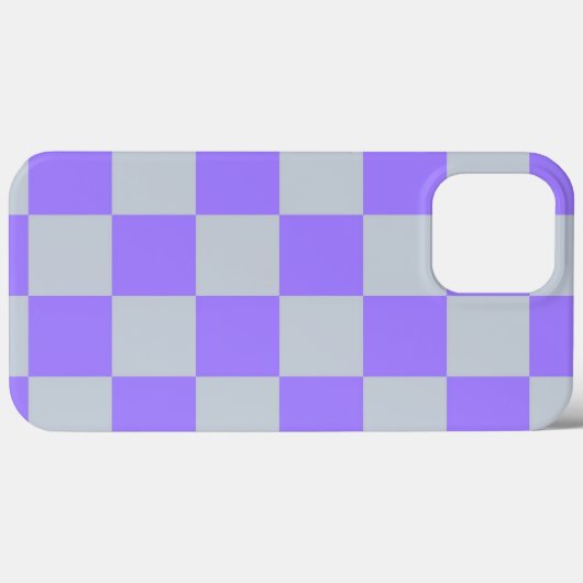 Paarse geruite ginghpatroon Case-Mate iPhone case (Achterkant (horizontaal))
