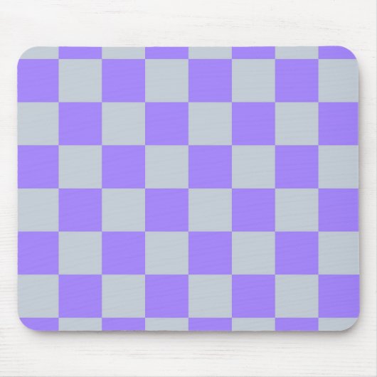 Paarse geruite ginghpatroon muismat (Voorkant)
