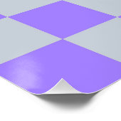 Paarse geruite ginghpatroon perfect poster (Hoek)