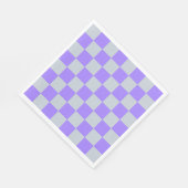 Paarse geruite ginghpatroon servet (Hoek)