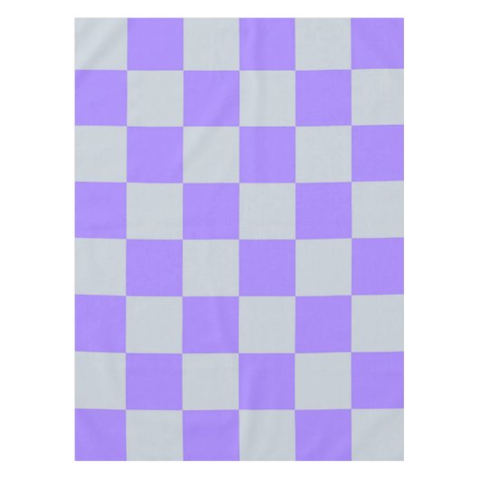 Paarse geruite ginghpatroon tafelkleed (Voorkant)