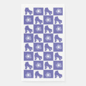 Paarse geruite Roller Derby Schaats Servet (Voorkant)