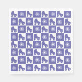 Paarse geruite roller Schaats Servet (Voorkant)