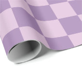 Paarse geruite tekening cadeaupapier (Rol Hoek)