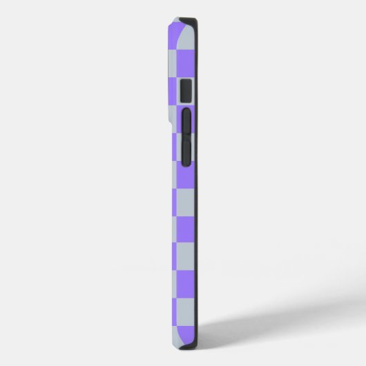 Paarse geruite telefoonhoes Case-Mate iPhone case (Achterkant / Links)