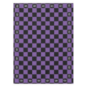 Paarse geruite zakelijke Logo werkgebeurtenis / fe Tafelkleed (Voorkant)