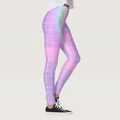 Paarse gespleten esthetische regenbooghemel leggings (Rechts)