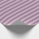Paarse gestreepte patroon cadeaupapier (Hoek)
