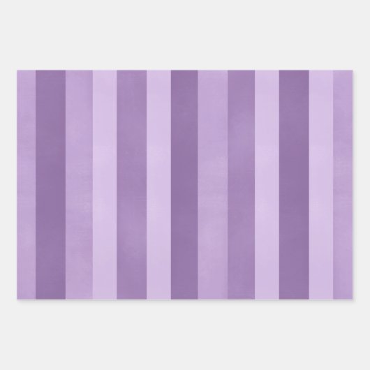 Paarse getextureerde strepenpatroon inpakpapier vel (Voorkant)