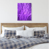 Paarse getextureerde vacht ziet er Abstract uit Canvas Afdruk (Insitu (Slaapkamer))