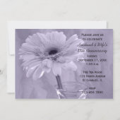 Paarse Getinte Daisy Huwelijksjubileum Feest Kaart (Voorkant)