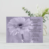 Paarse Getinte Post-Wedding Brunch Uitnodiging voo (Staand voorkant)