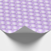 Paarse getufte parels cadeaupapier (Hoek)