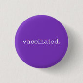 Paarse gevaccineerde Button (Voorkant)