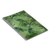 Paarse gevleugelde libellen notitieboek (Rechterzijde)