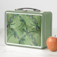 Paarse gevleugelde libellen op zacht Limoen