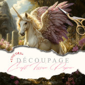 Paarse gevleugelde witte Pegasus Keltische steenci Tissuepapier