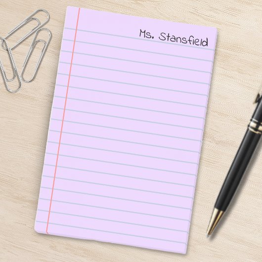 Paarse gevoerd Notitieboek papier Post-it® Notes