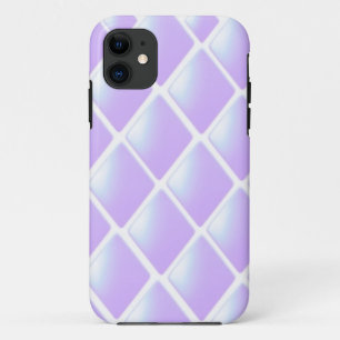 Paarse Gewatteerde Diamant Patroon Case-Mate iPhone Case
