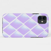Paarse Gewatteerde Diamant Patroon Case-Mate iPhone Case (Achterkant (horizontaal))