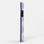 Paarse Gewatteerde Diamant Patroon Case-Mate iPhone Case (Achterkant/rechts)