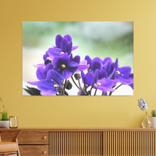 Paarse geweldplegingen canvas afdruk (Insitu (Woonkamer))